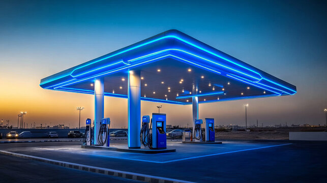 A Bluehours charging station is now available at an ADNOC gas station in Abu Dhabi.
