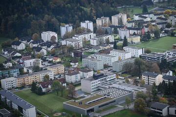 Fototapeta premium aerial view of the city
