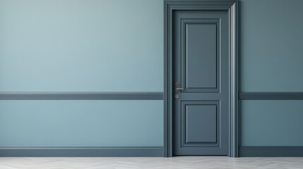 Anthracite double-leaf door with a minimalist design, crafted from durable plastic, standing against a neutral background.