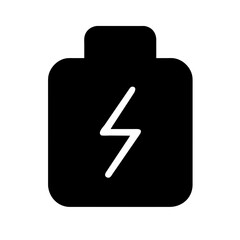 Icon of a battery for energy