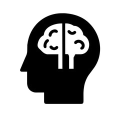 Icon of a brain representing intelligence and thought
