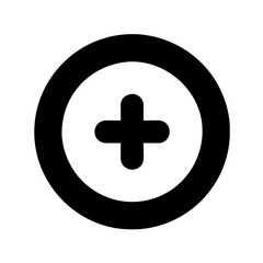 Icon of a button, often used in user interfaces or clothing