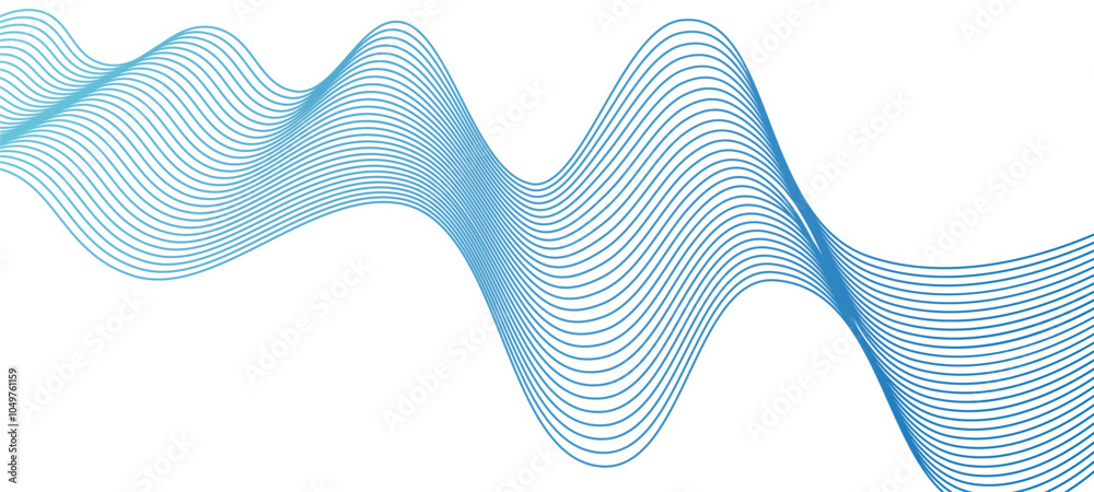 Poster abstract blue background diagonal curve line pattern. abstract modern background with curve wave. cu