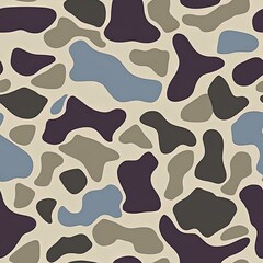 Retro Old School Duck Hunting Camo Pattern, Seamless Camouflage Texture