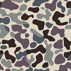 Fototapeta premium Retro Old School Duck Hunting Camo Pattern, Seamless Camouflage Texture