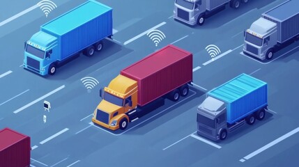 IoT-enabled logistics: Fleet of trucks using IoT devices for route optimization
