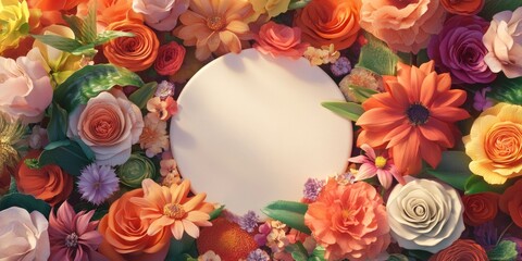 Fototapeta premium Colorful Floral Arrangement