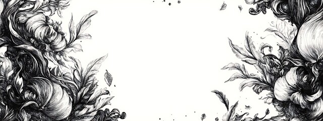  Vintage label frame design, line art drawing, detailed and intricate ink lines design, white background design, 