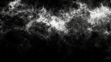 Abstract white noise texture on black background.