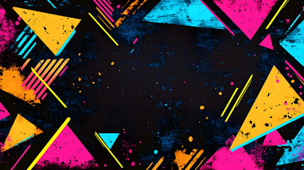 Colorful Triangles Seamless Pattern Background