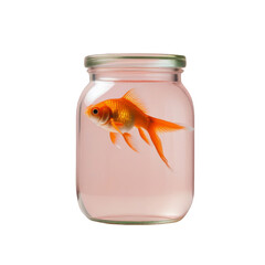 Minimalist goldfish design, perfect for clean aquatic-themed visuals and art projects