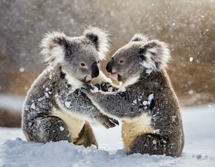 Obraz premium Mitten im Schnee