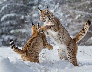 Obraz premium Mitten im Schnee