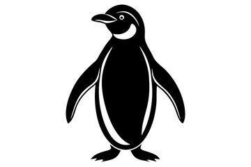 Charming Penguin Silhouette Design