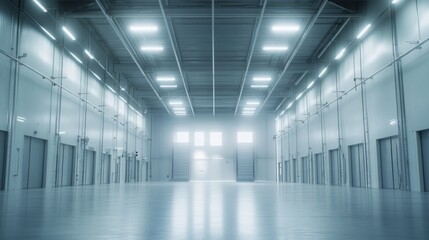 Fototapeta premium Empty Warehouse Interior.
