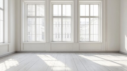 Fototapeta premium Empty White Room.