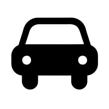 recommend clip art: Icon of a car representing transportation