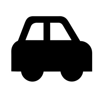 recommend clip art: Icon of a car representing transportation