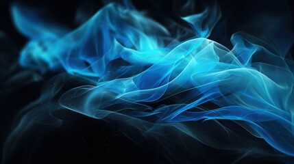 Obraz premium Abstract Blue Smoke