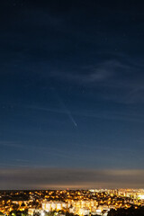Tsuchinshan &ndash; ATLAS comet, view from Nitra, Slovakia