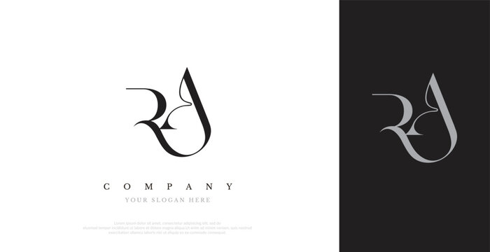 Initial RA Logo Design Vector 