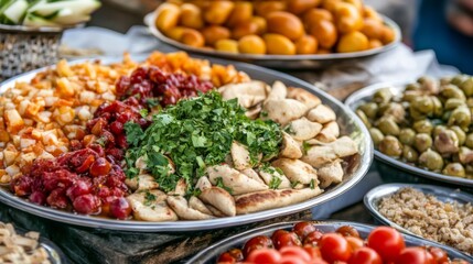 Fresh Ingredients at a Vibrant Eastern Food Market