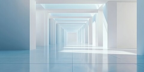 Obraz premium Modern Architecture Corridor.