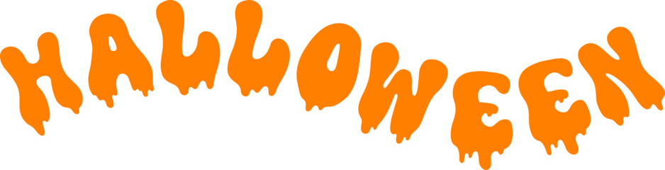 Halloween Wavy Halloween Word