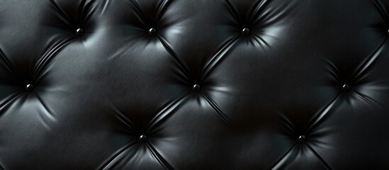Fototapeta premium Background with a texture of black leather. with copy space image. Place for adding text or design