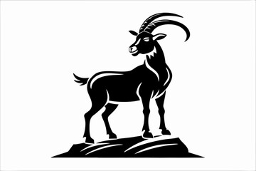 Rustic Goat Silhouette Design