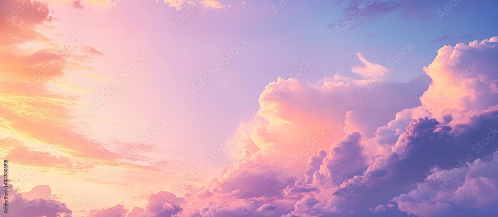 Fototapete clouds and sky sunset sky backdrop abstract elements of nature. with copy space image. place for add