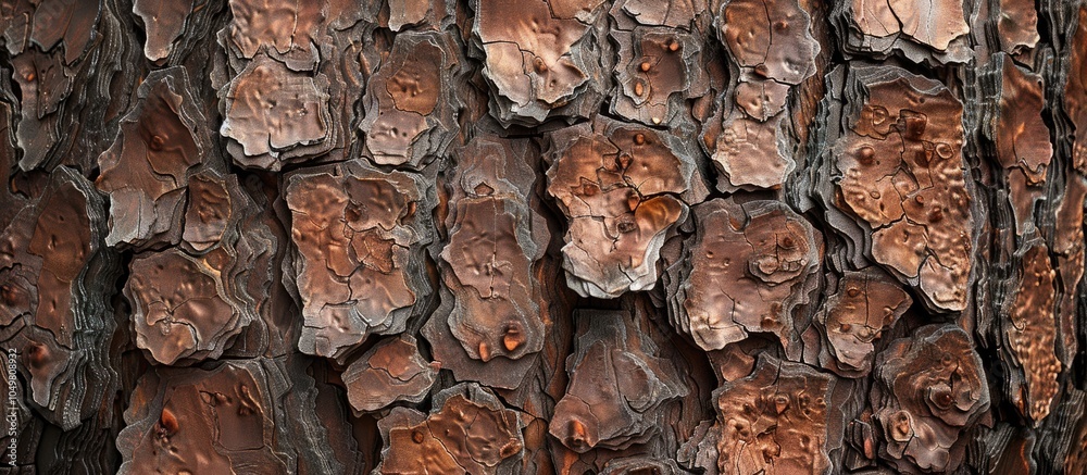 Leinwandbilder beautiful brown backdrop of pine bark with no people present. with copy space image. place for addin