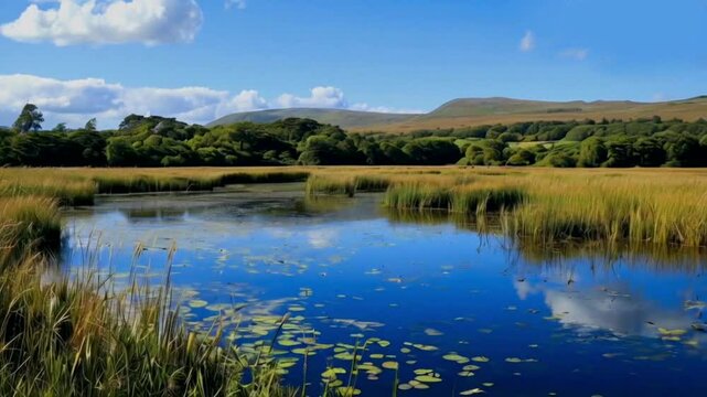 A Restoration of national park wetlands gets &pound;1.7m hd 4K video clip