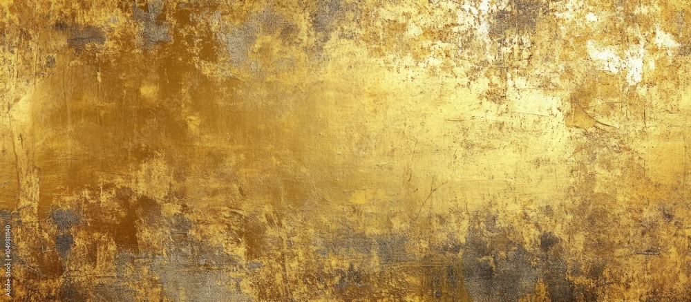 Aufkleber gold painted concrete wall background and texture. with copy space image. place for adding text or d