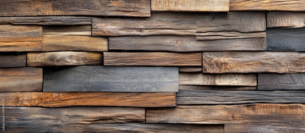 Poster Wooden wall texture for background Rustic Wood Surfaces. with copy space image. Place for adding text or design