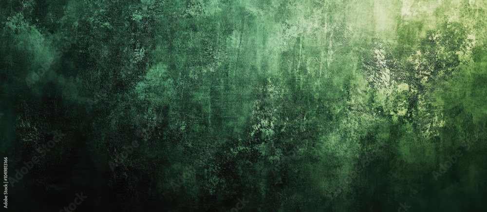 Aufkleber Green painted backdrop with a grunge canvas texture. with copy space image. Place for adding text or design