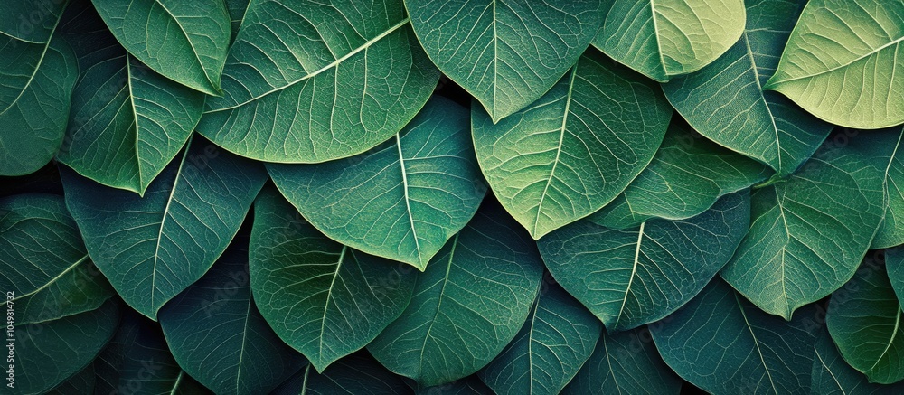 Poster Pattern shaped like a leaf Part X. with copy space image. Place for adding text or design
