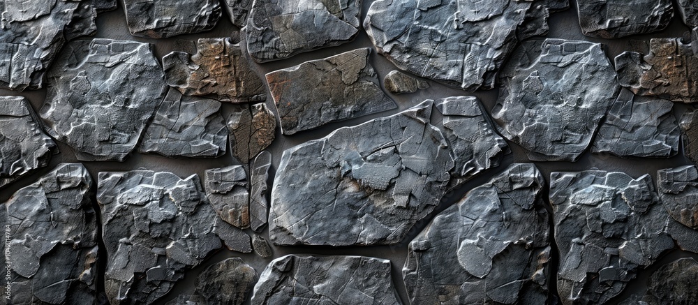 Aufkleber Background featuring a highly detailed fragment of a stone wall. with copy space image. Place for adding text or design