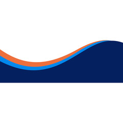 Fototapeta premium Business Wave Footer