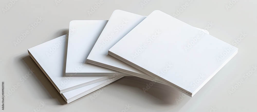 Poster A series of empty cards. with copy space image. Place for adding text or design