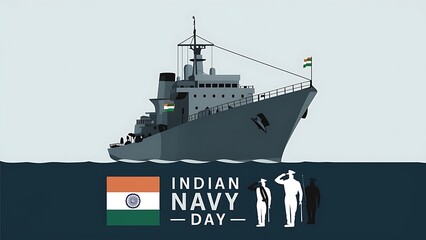 Indian Navy Day, Celebrating the Guardians of the Seas, Indian Navy Day Poster, 