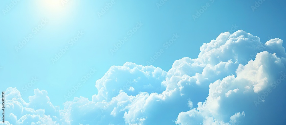 Leinwandbilder clouds and a blue sky on a bright sunny day. with copy space image. place for adding text or design