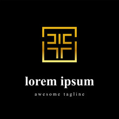 Fototapeta premium Luxurious Square Monogram Logo