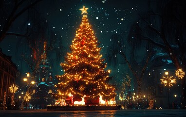 christmass tree stock photo 