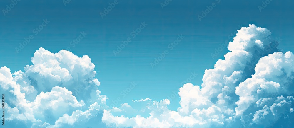 Leinwandbilder blue sky backdrop with clouds. with copy space image. Place for adding text or design