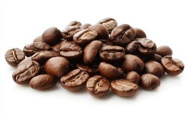 Naklejka premium coffe bean on a clean white background 