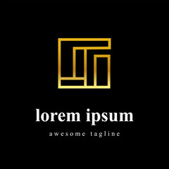 Luxurious Square Monogram Logo