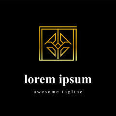Fototapeta premium Luxurious Square Monogram Logo