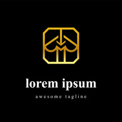 Fototapeta premium Luxurious Square Monogram Logo