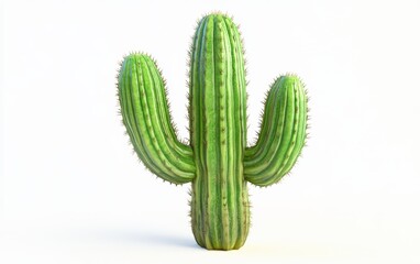 Cactus on a clean white background 
